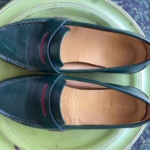 Cole Haan Green Leather Loafers
